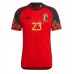 Camiseta Bélgica Michy Batshuayi #23 Primera Equipación Mundial 2022 manga corta